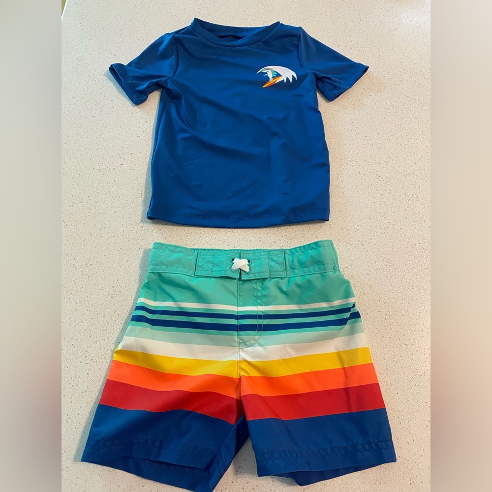2T Cat & Jack Two-Piece Swim Suit